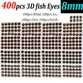 400pcs mix color 8mm
