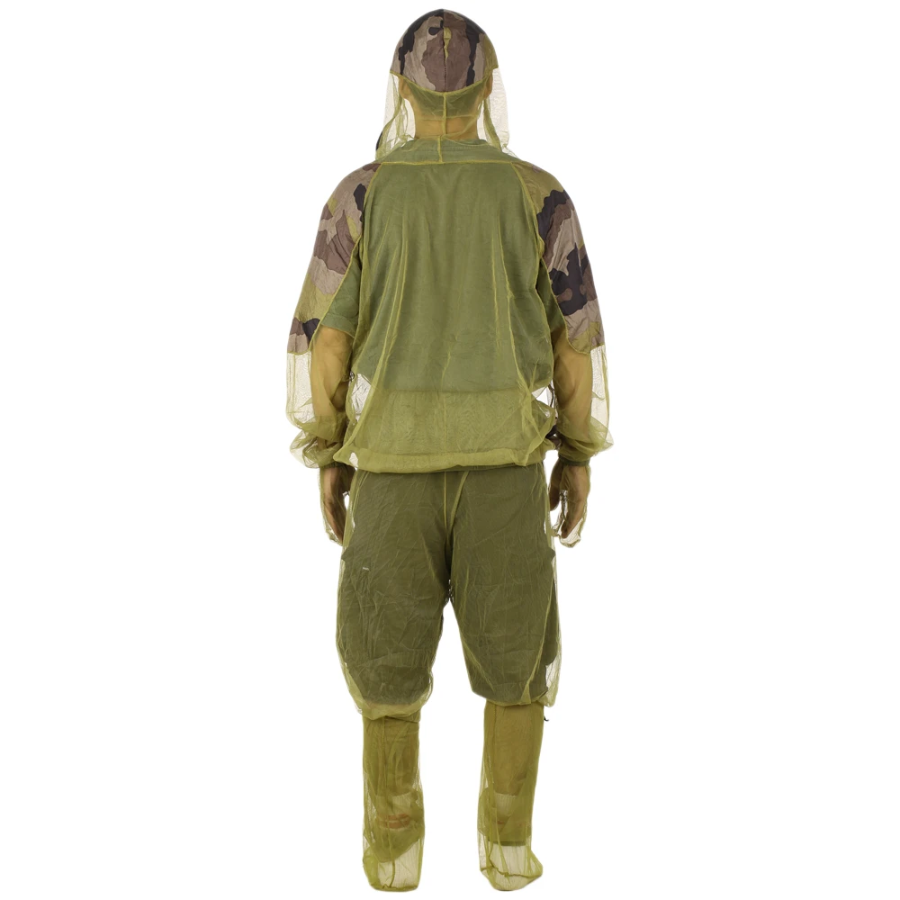 Lixada-Chaqueta repelente de mosquitos para exteriores, traje de malla con capucha, ropa de pesca y caza, conjunto de guantes protectores contra insectos y pantalones - imagen 3