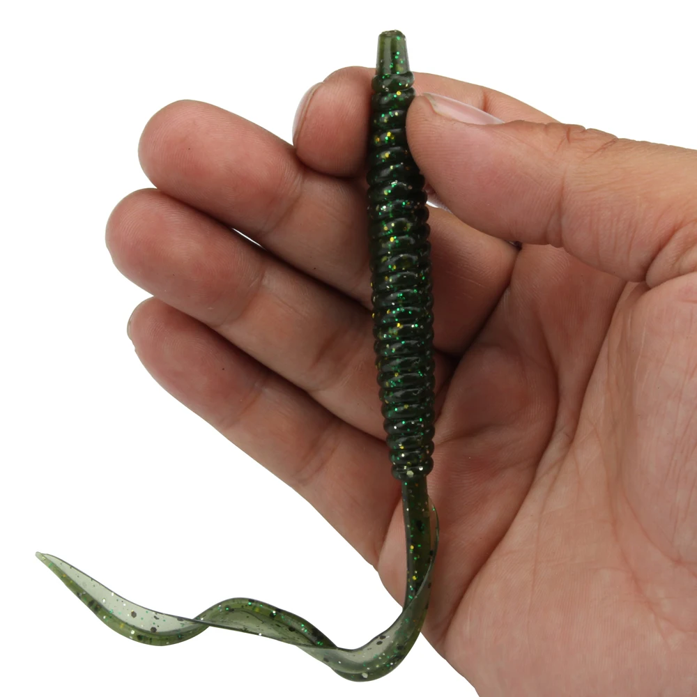Spinpoler Señuelo Blando 18cm – Gusano artificial cola larga silicona - imagen 3