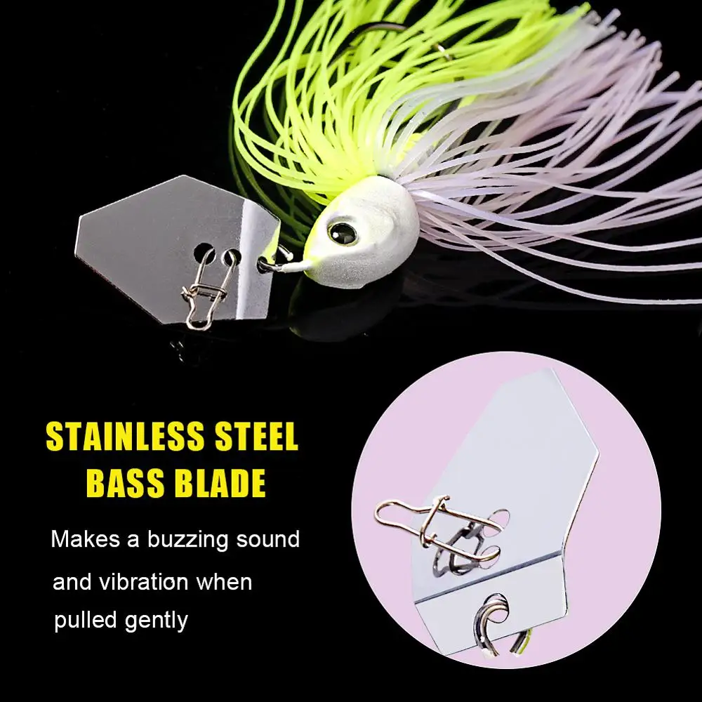 SUNMILE-señuelo de plantilla de Metal para pesca, cebo giratorio de 16g con gancho MUSTAD para Lucio, Tigre, muskkie - imagen 2