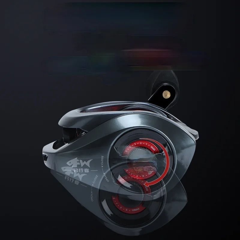 Carrete De Pesca Baitcast De alta velocidad, 7,3: 1, Rock, con ruedas De doble línea, 8KG De arrastre máximo - imagen 2