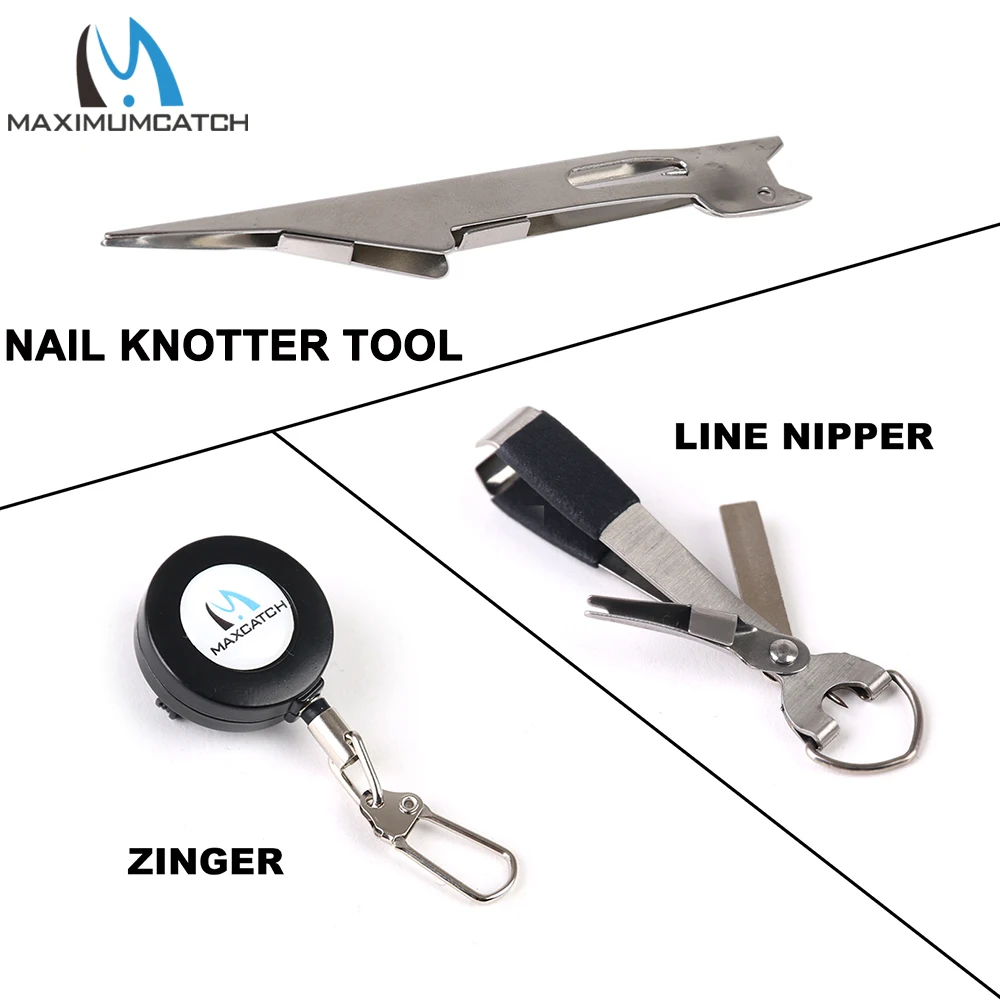 Maximumcatch-Herramienta rápida para atar nudos de uñas, gancho Tyer de bucle, nivel para aparejos de pesca con mosca, anzuelo rápido, anudador de uñas, pinza Zinger de pesca - imagen 4