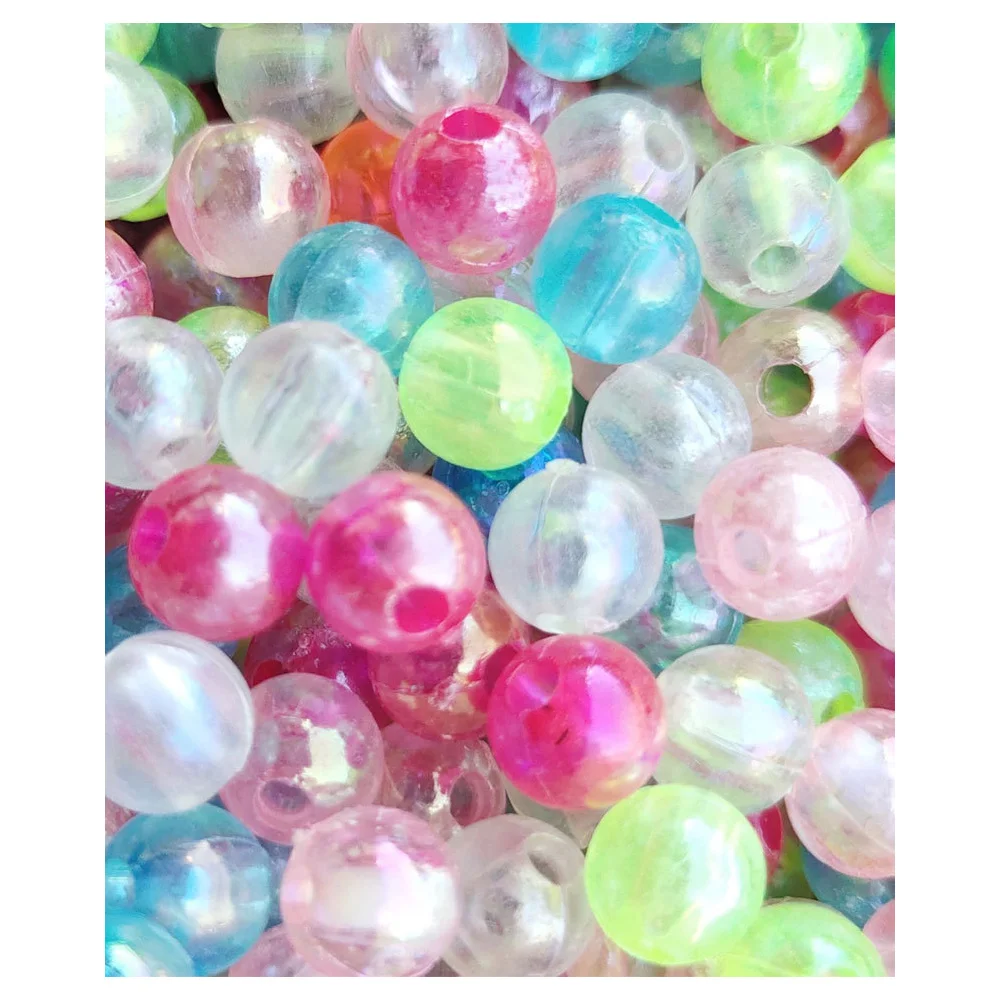 Lote de 100 unidades de cuentas de ojo de pez/luminosas/láser para señuelo de anzuelo triple DIY, aparejos de pesca de lubina, accesorios de carpa - imagen 3