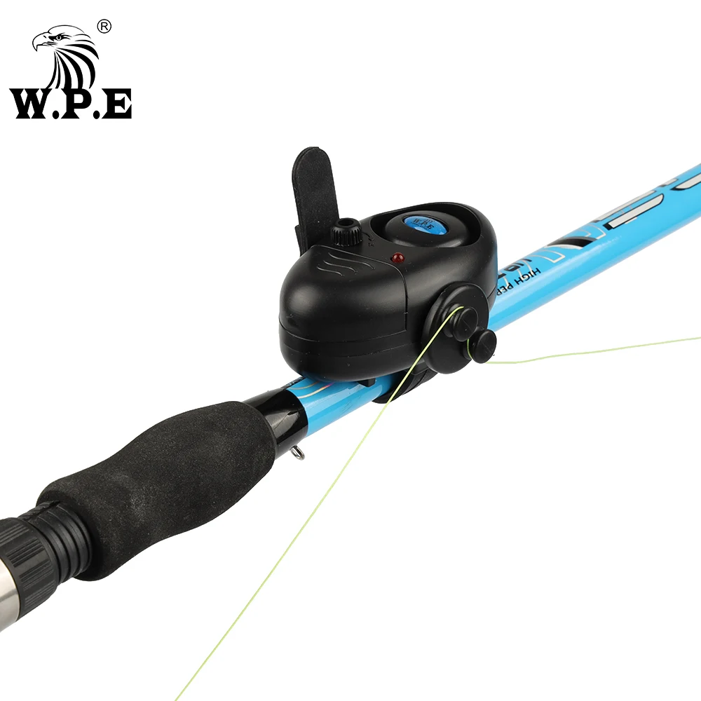 W.P.E-alarma de pesca con luz LED, 1 ud., zumbador electrónico, alarma de cebo de pesca en caña de pescar, accesorios de campana de pesca de carpa, aparejos - imagen 4