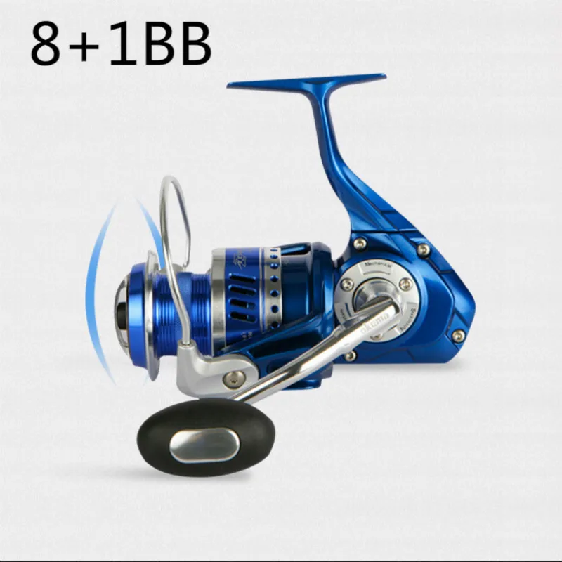 Okuma-carrete giratorio de Metal para Pesca, aparejos de Pesca de agua salada, arrastre máximo de 20KG, rueda lejana, 10000s, 16000s - imagen 4