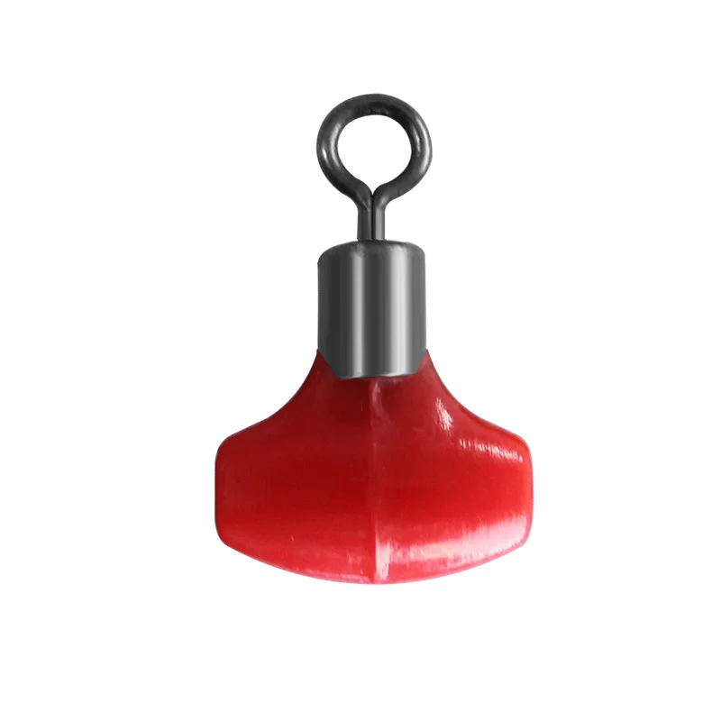 50pcs/lot Fishing Accessories Luminous Green Block Bead Cross-Line Swivels & Beads T Shape Pulley Slide Rig Connector Tackle - imagen 2