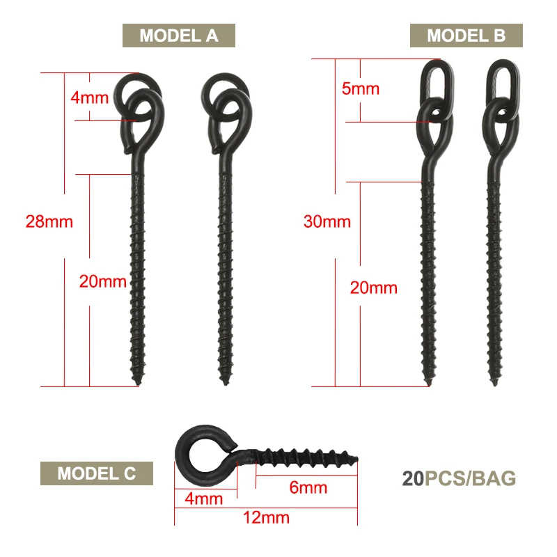 Mosodo-Terminal de aparejo Chod, accesorios de pesca de carpa, 20 unidades - imagen 3