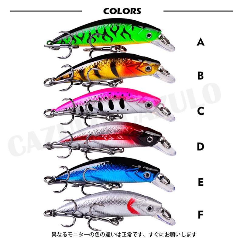 Señuelo De Pesca De pececillo hundido, Accesorios De Pesca, peso artificial, 6g, 6cm - imagen 3