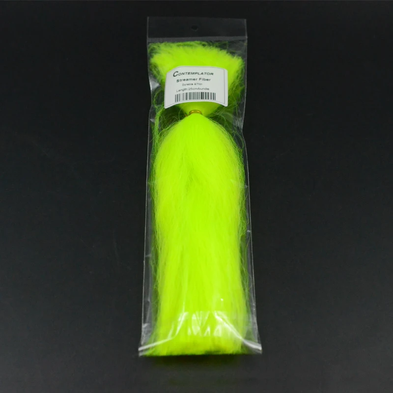 2 unids/pack serpentinas fibra atado de moscas Material Clouser Minnow Baitfish 9,8 pulgadas brillante creativa fácil dar forma cuerpos mosca - imagen 5