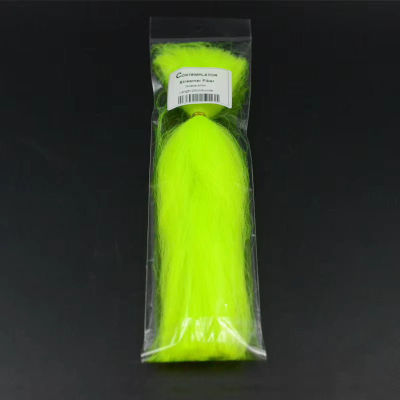 2 unids/pack serpentinas fibra atado de moscas Material Clouser Minnow Baitfish 9,8 pulgadas brillante creativa fácil dar forma cuerpos mosca - imagen 5
