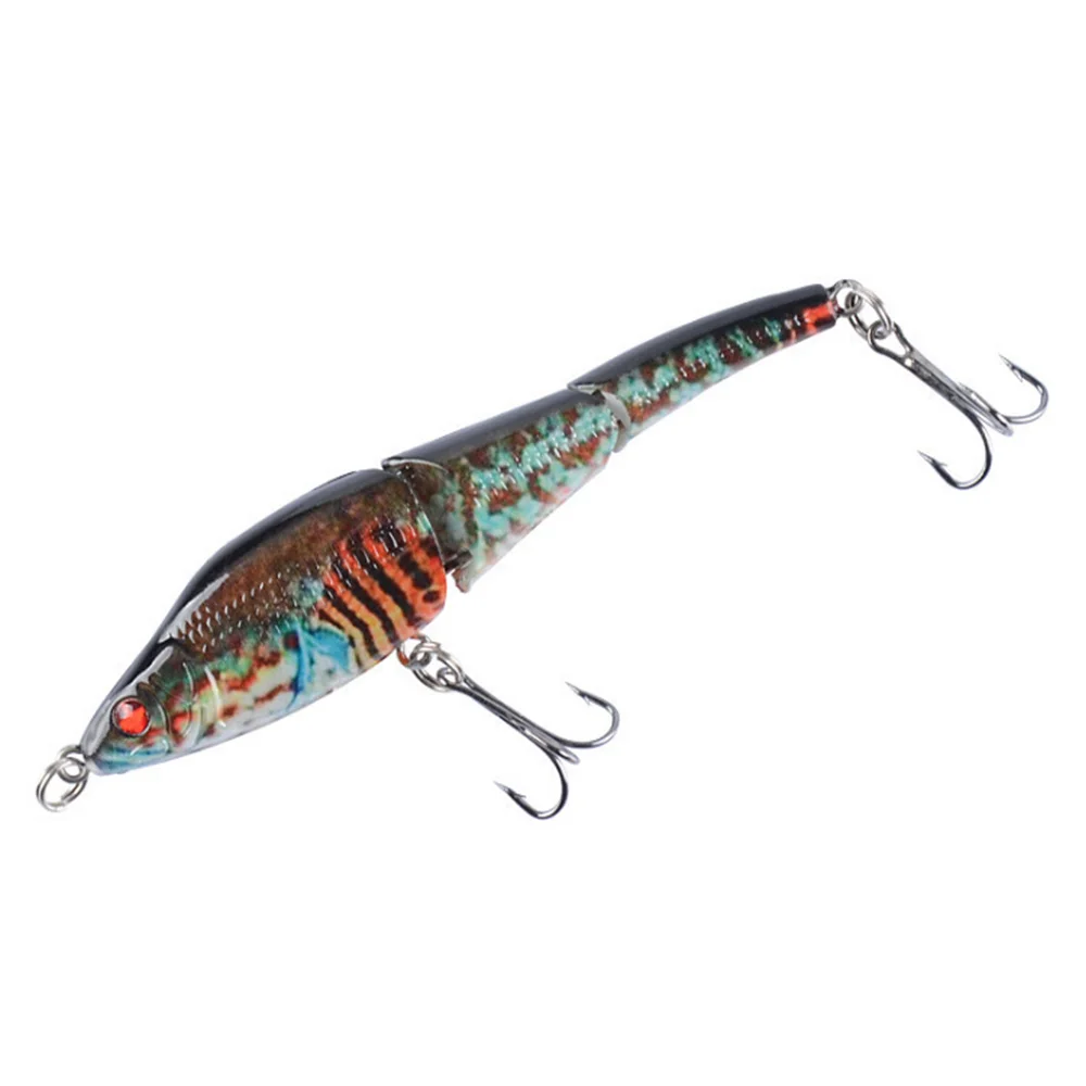 Señuelo de pesca flotante de varias secciones, cebo Artificial de plástico, Crankbait para curricán, señuelos duros, 10cm, 8,9g, 1 unidad - imagen 5
