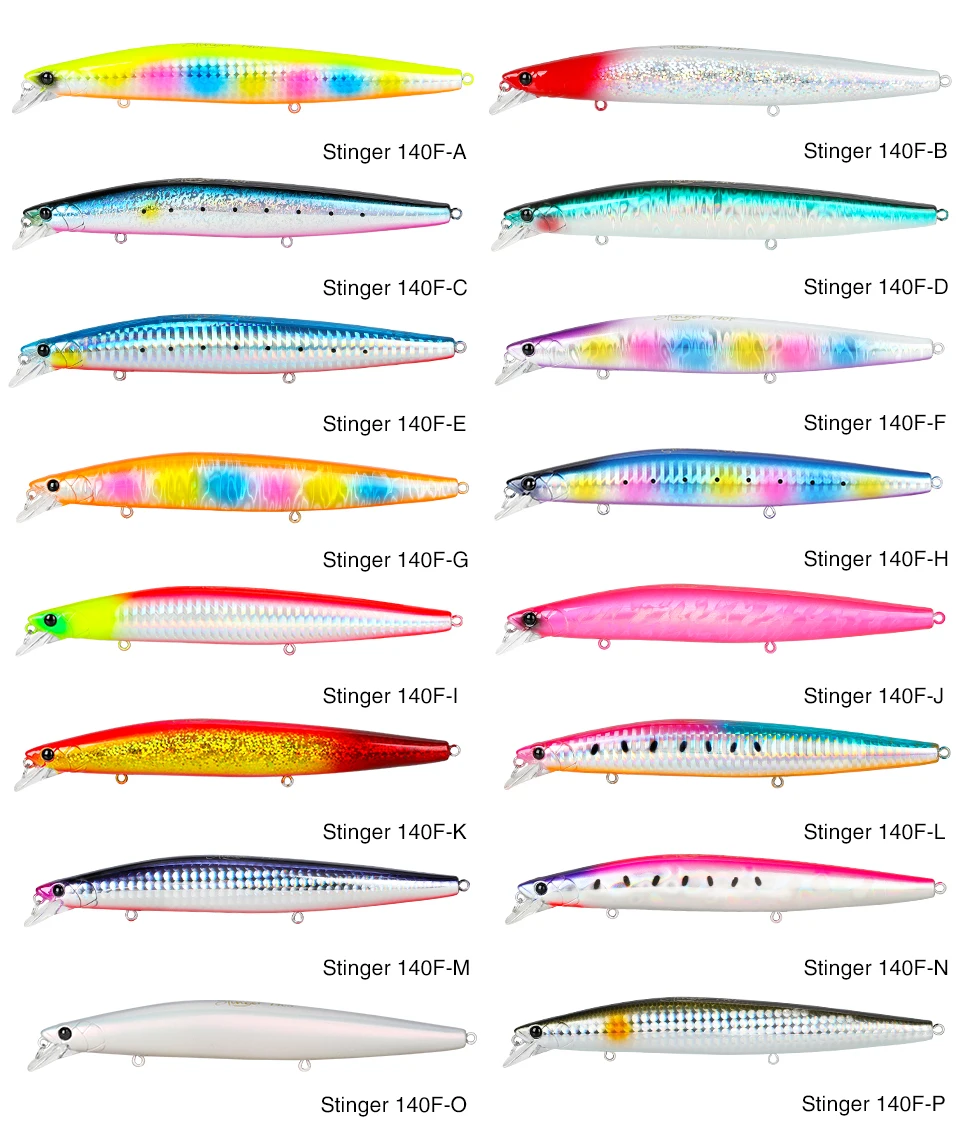 Explore la diversa gama de señuelos de Stinger para una pesca efectiva
