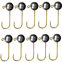Cabezas Jig Micro para pesca en hielo 1-5g