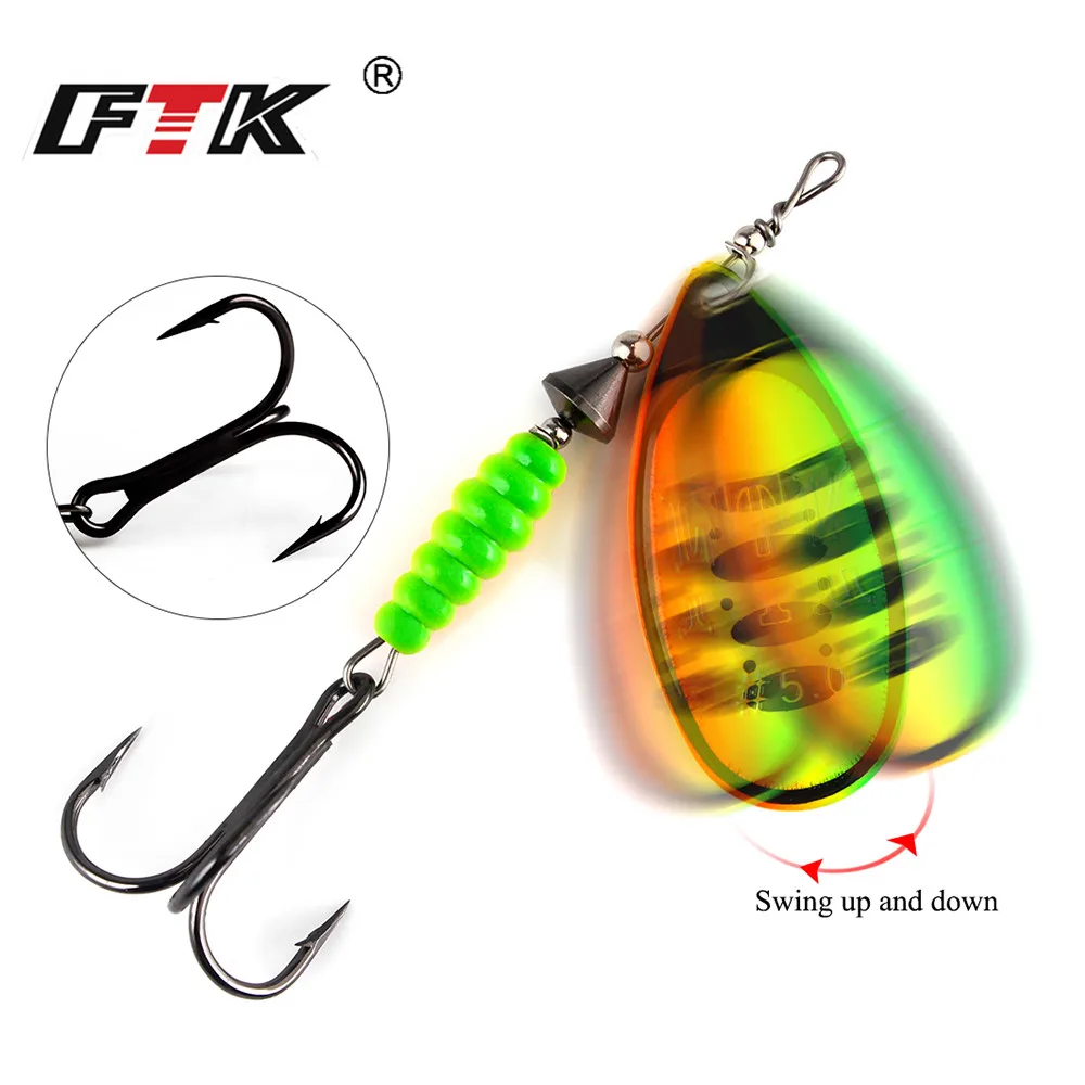 FTK Willow Triple Spinnerbait – Señuelo rotativo de tres aspas para lubina - imagen 2
