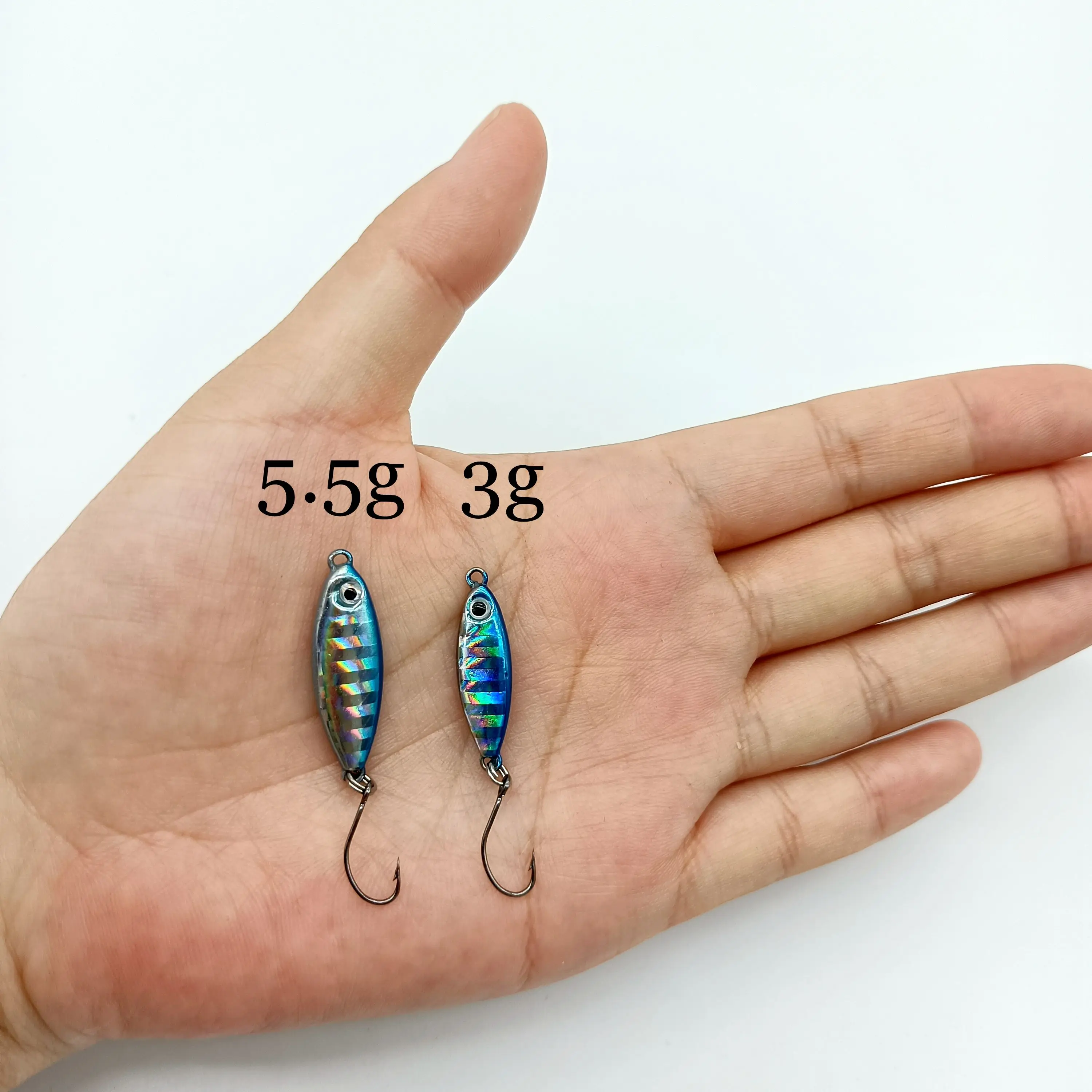 DUODUOYU 5 uds plantillas pequeñas Señuelos de Pesca 3g 5,5g Shore Cast Micro plantilla Jigging Isca cebo duro Artificial accesorios de pesca - imagen 4