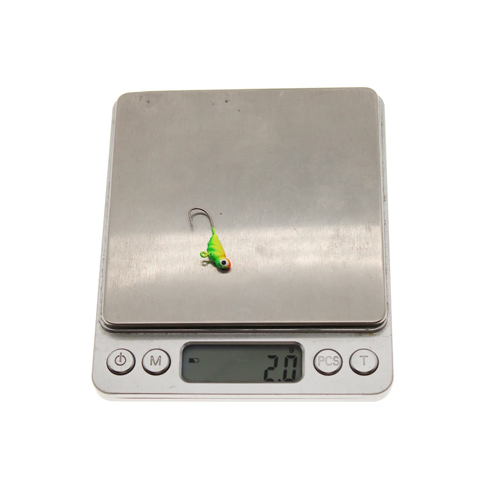 Señuelo de pesca en hielo, anzuelo de Metal duro, cabeza de plomo, hundimiento, Mini señuelo de pesca en hielo, aparejos de pesca Jigging, 6 piezas, 27MM/2G - imagen 5