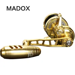 Madox-carrete de pesca lento Pe2 #-400m, arrastre máximo de 20kg, 11BB, alta velocidad, relación G, 6,3: 1, 400g, para barco en alta mar