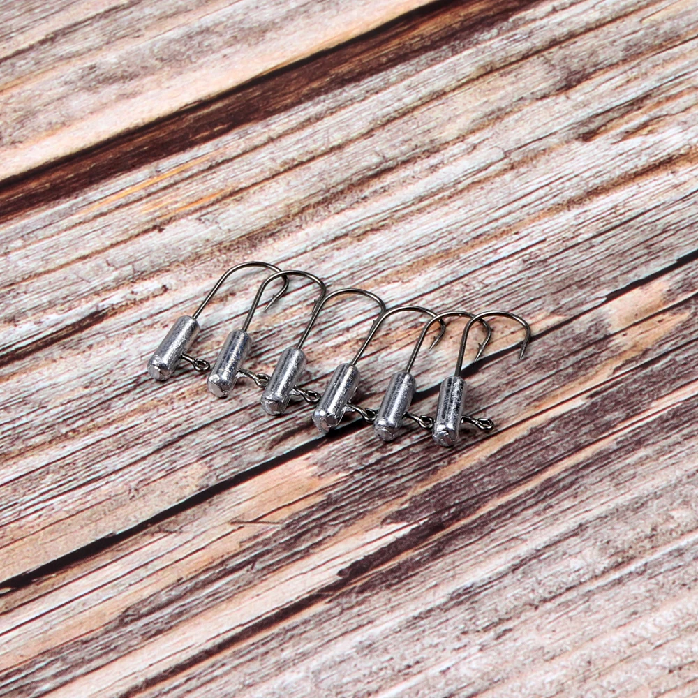 JOHNCOO Mini anzuelo con cabeza de anzuelo 20 piezas, anzuelo de pesca expuesta, anzuelo de púas, señuelo suave para trucha, anzuelo de pesca - imagen 4