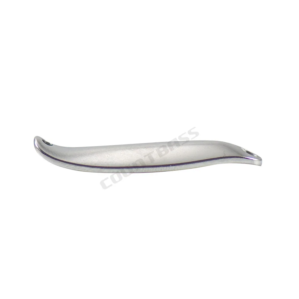 Countbass 50 Uds. Cucharas de pesca de salmón delgadas de latón en blanco tamaño 1/8oz 3,7g, cebos de señuelo para Lucio