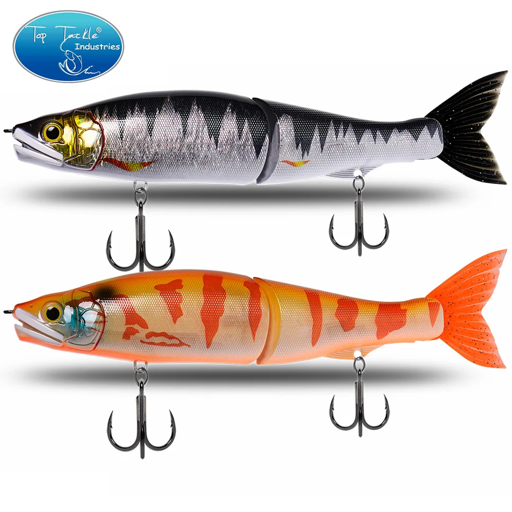 CF LURE 11,9/13,2 pulgadasWobbler Señuelos de pesca articulados cebo de deslizamiento duro flotador de cola suave tobogán Swimbait aparejos de pesca de lubina - imagen 4