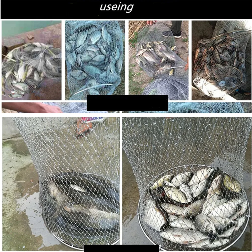 Bolsa De Pesca fuerte, cesta De Pesca De 25cm-33cm De longitud, 1m-3m, herramienta De Pesca al aire libre, equipo De Pesca, accesorio para Pesca