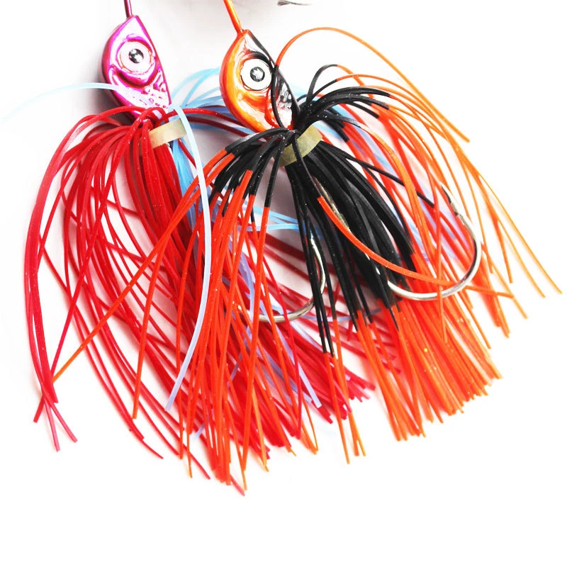 Señuelo de pesca Wobbler de 5 piezas, cebo giratorio, cuchara para Lucio, aparejos, todos los cebos artificiales, lentejuelas de Metal - imagen 3