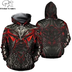 Sudadera con capucha unisex estampado 3D Armadura Daedric