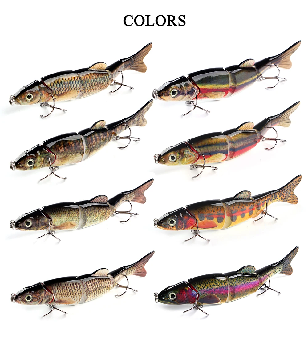 Descubra los colores vibrantes de nuestros señuelos de pescado realistas perfectos para cualquier aventura de pesca