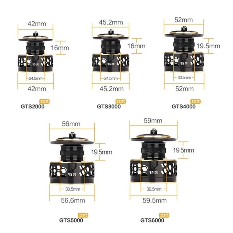 TEBEN GTS III carrete de pesca Jigging de Metal de agua salada mano izquierda derecha 9BB arrastre máximo 12-20Kg señuelo carpa Surf carretes de pesca - imagen 3