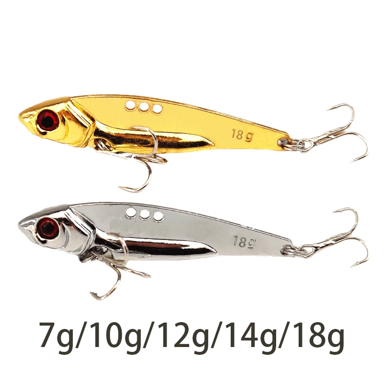 Señuelos de Pesca giratorios Wobblers, cuchara de lentejuelas, Crankbaits artificiales, fáciles de combinar, cebos VIB para Pesca con mosca, trucha, Pesca - imagen 3