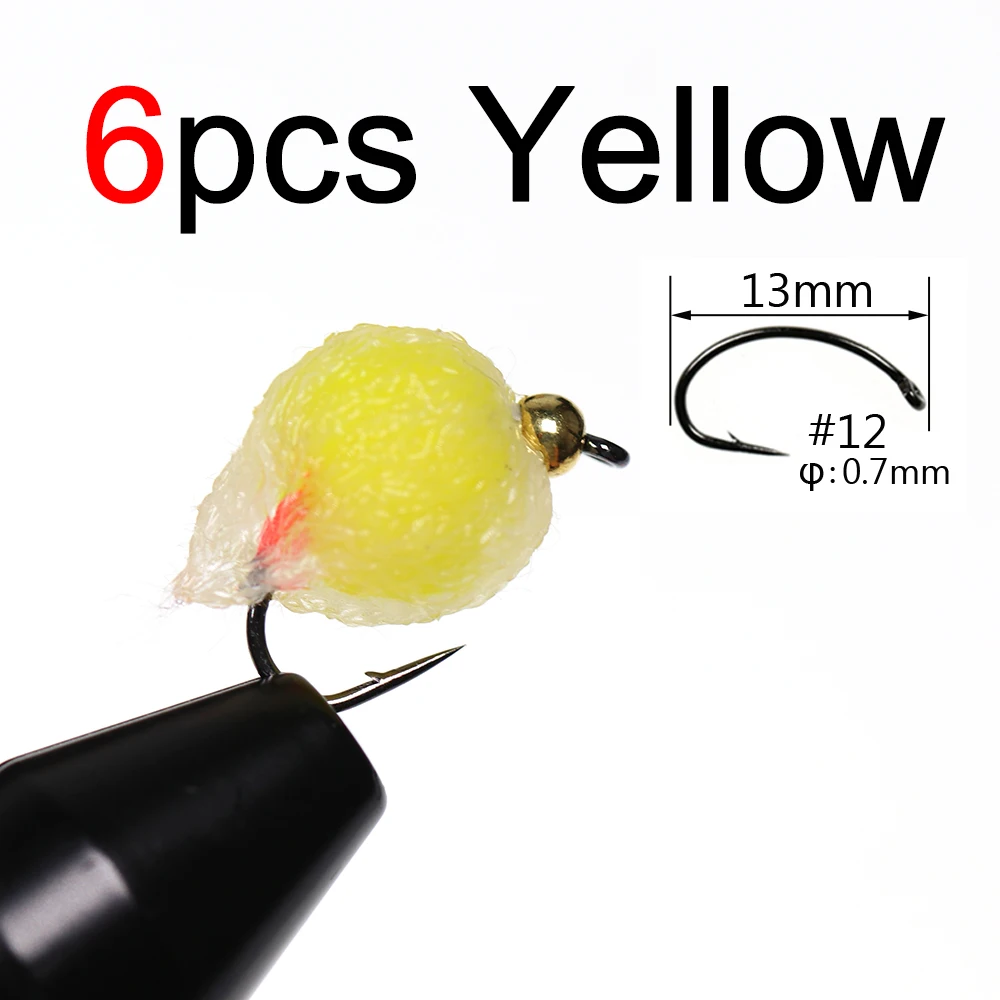 6pcs Yellow