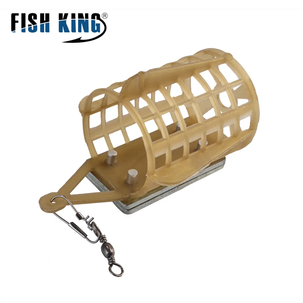 FTK-jaula de pesca de carpa, dispositivo de anidación, alimentador de 40-60g, lanzador de cebo, cesta cuadrada, alimentadores giratorios de Metal, accesorios de pesca - imagen 5