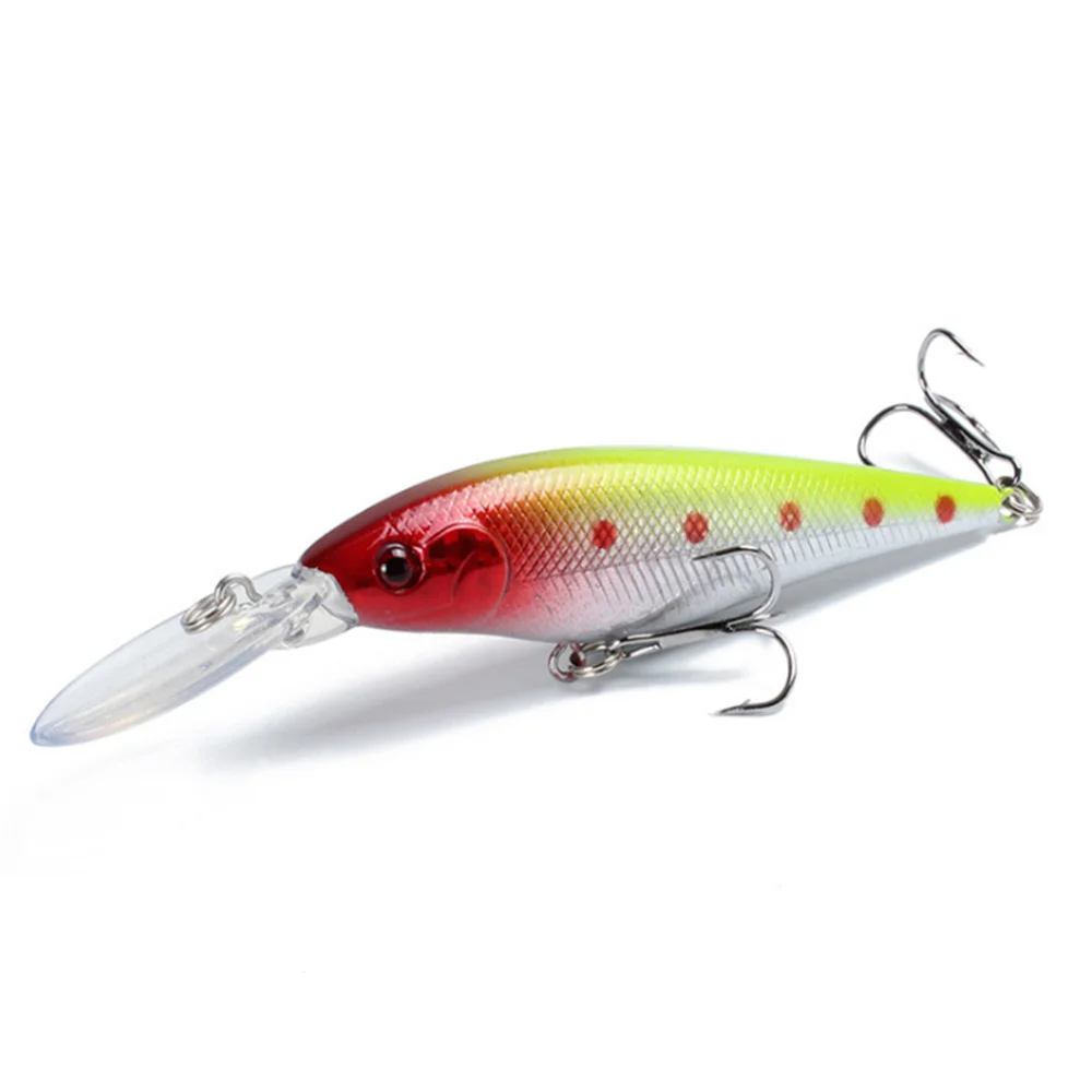 Señuelos de Pesca duros Minnow, cebos artificiales flotantes de plástico con anzuelo triple, 11cm, 10,3g, 1 unidad - imagen 4
