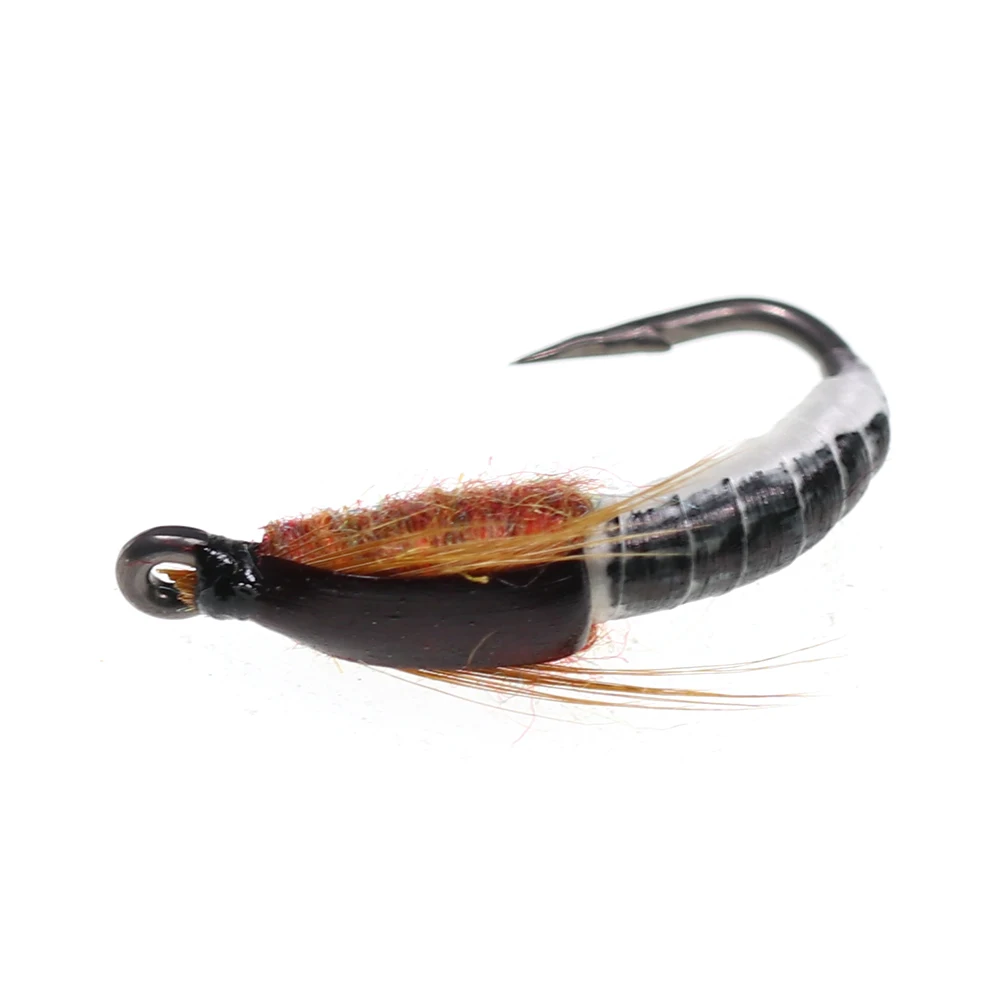 ICERIO-señuelo de pesca de trucha, Mosca, ninfas, Scud, con púas, 6 uds. - imagen 4