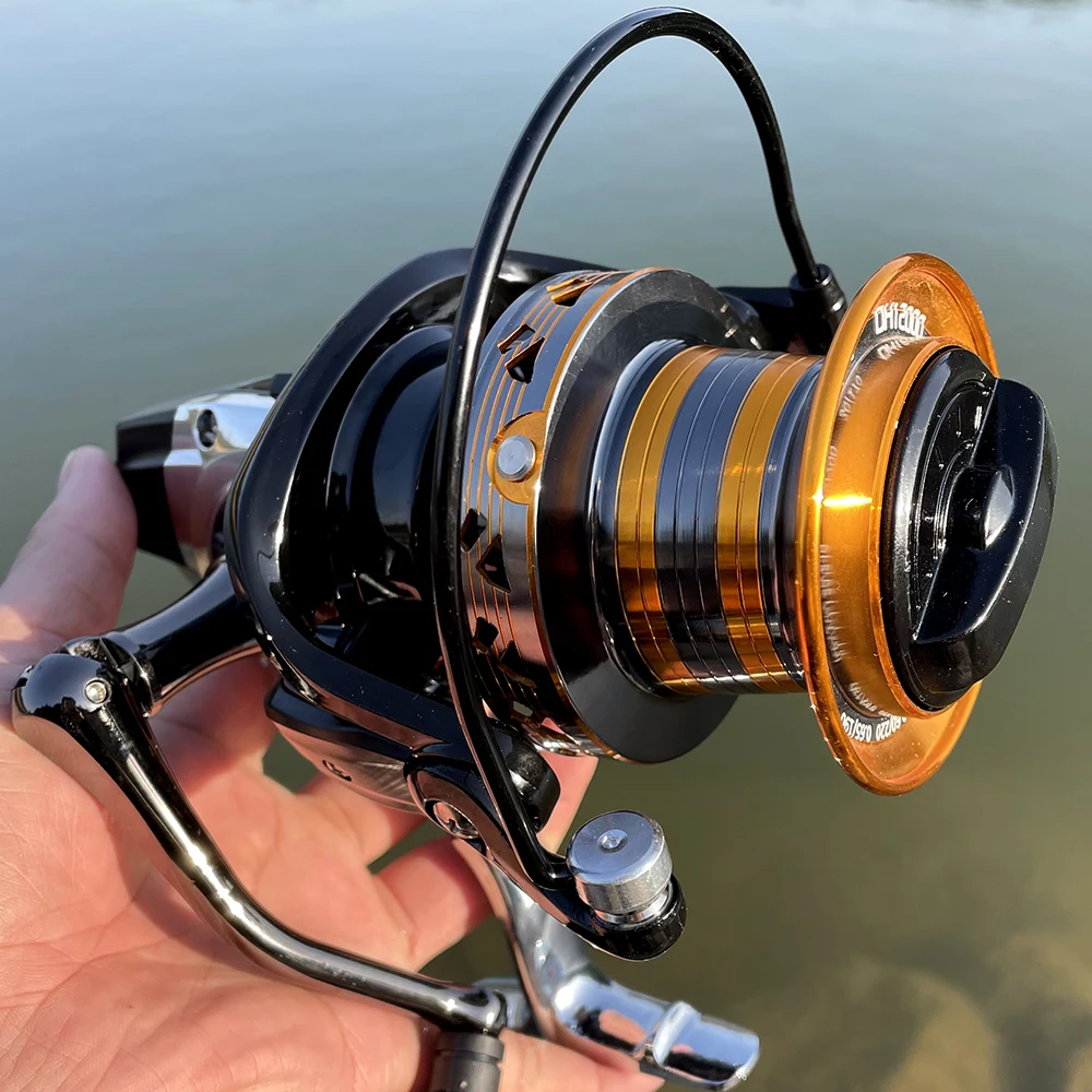 GHOTDA-carrete giratorio DH para Pesca en agua salada, rueda a distancia, 30kg, de larga distancia para tiro, Surfcasting, 9000, 10000, 12000 - imagen 4
