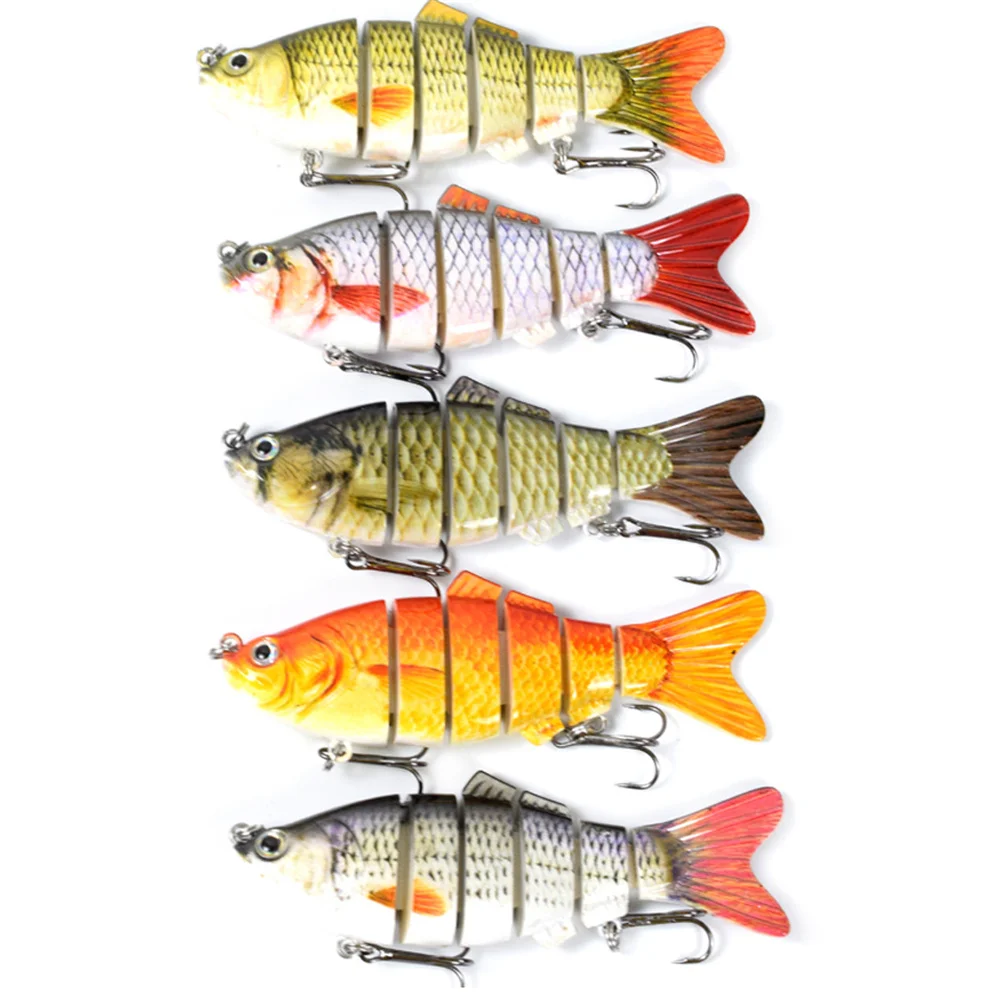 1PCWobblers Señuelos de Pesca cebo duro multisección 100mm16,5g cebo Artificial Minnow Crankbait Jig perca carpa aparejos de pesca señuelo - imagen 3