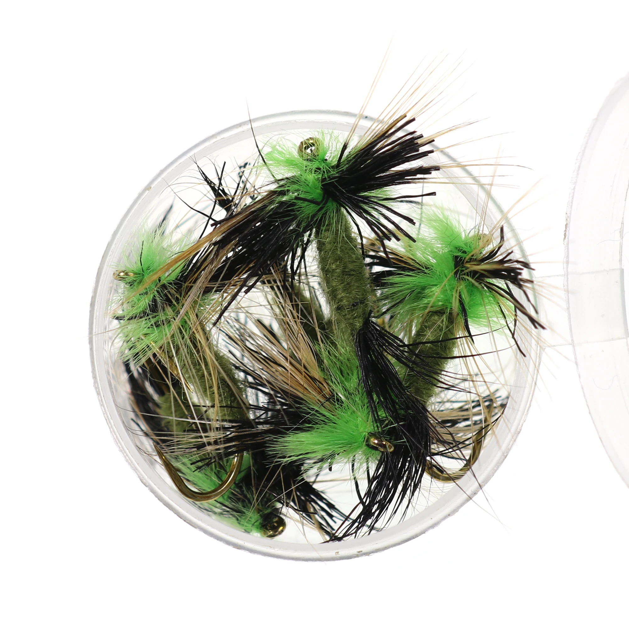 Wifreo-Spinner de pesca con mosca, 6 unidades, moscas Mayfly Spinners para pesca de trucha, 10 moscas secas, señuelo de pesca - imagen 5