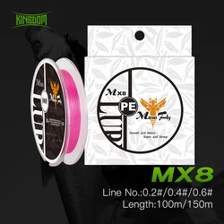 Kingdom Línea Trenzada PE 0.20-0.60 mm 9-12LB – Superfuerte para carpa