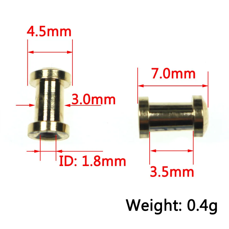 ICERIO-piezas deslizantes de cobre, señuelos para pargo, accesorios para faldas y bridas de goma, venta al por mayor, 100/500/1000 Uds. - imagen 3