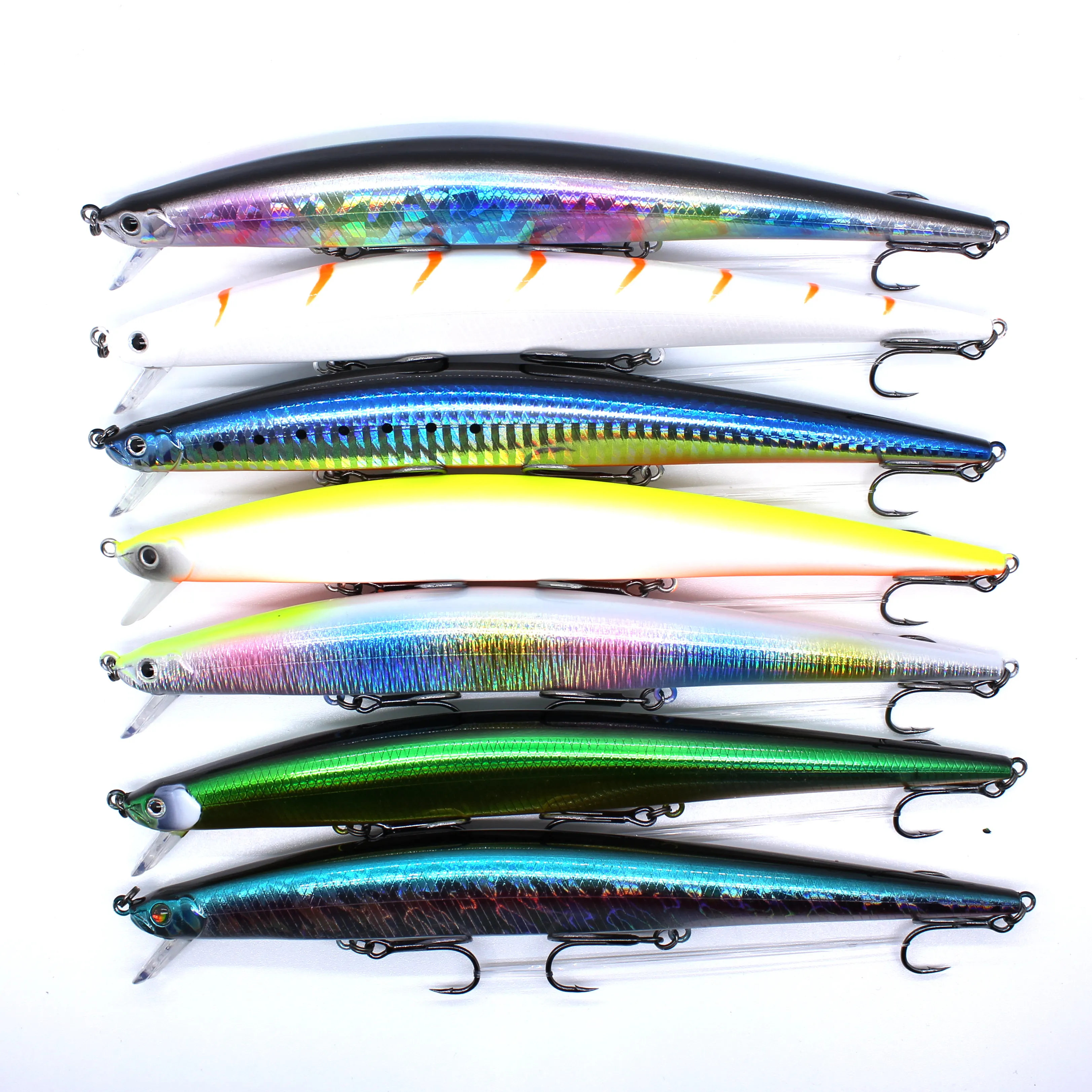 AOCLU-Señuelo de pesca de cebo duro de fundición larga, Jerkbait Wobblers Big Minnow Tackle, sistema de transferencia de peso, 17,5 cm, 28,6g de profundidad 0,5 M