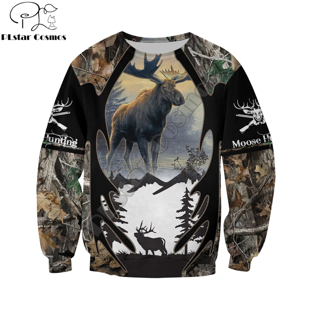 Envío Directo, caza alce, impresión 3D, Sudadera con capucha para hombre, sudaderas con capucha Unisex, sudadera, ropa de calle de otoño, chaqueta informal, chándal KJ758 - imagen 3