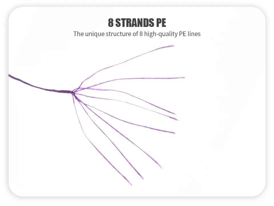 Angryfish Diominate PE X8 línea de pesca 527YDS/500M 8 hebras línea de pesca trenzada multifilamento PE línea 18 20 30 40 50 80LB - imagen 5