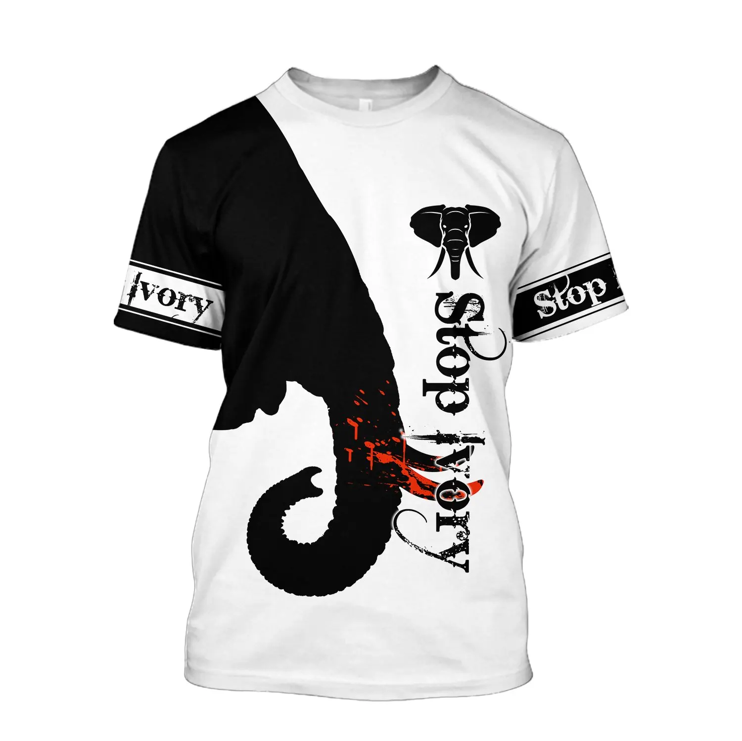 Camiseta Hipster de verano 2025 para hombre, camiseta de manga corta con estampado 3D de perezoso/cervo/búho/elefante, camisetas informales Unisex TX0176 - imagen 4