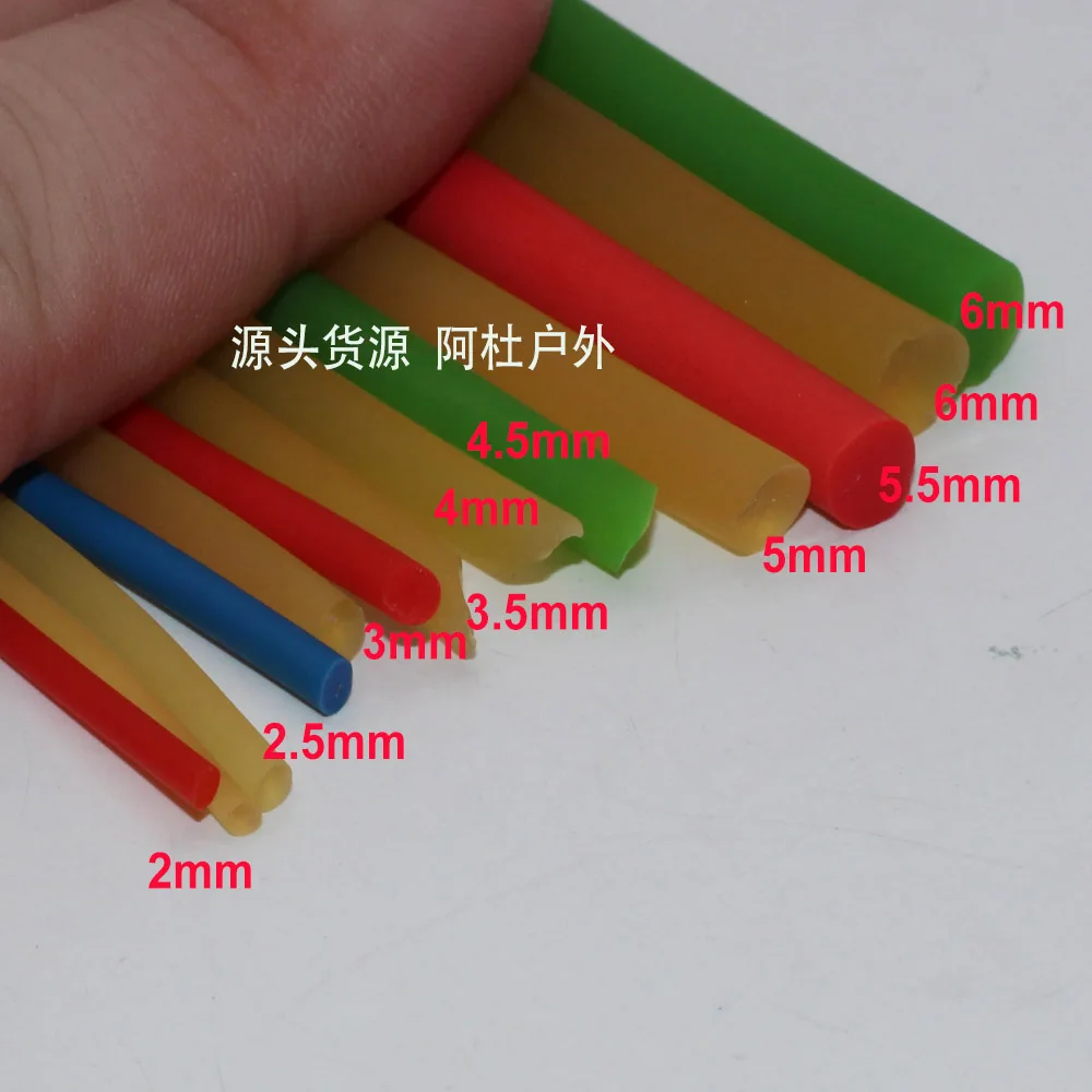 Goma elástica sólida (sin agujero) para Yoga, cuerda de látex Natural utilizada para ejercicio deportivo y fitness, de 5 a 10 metros de diámetro, 4,5 a 6MM - imagen 3