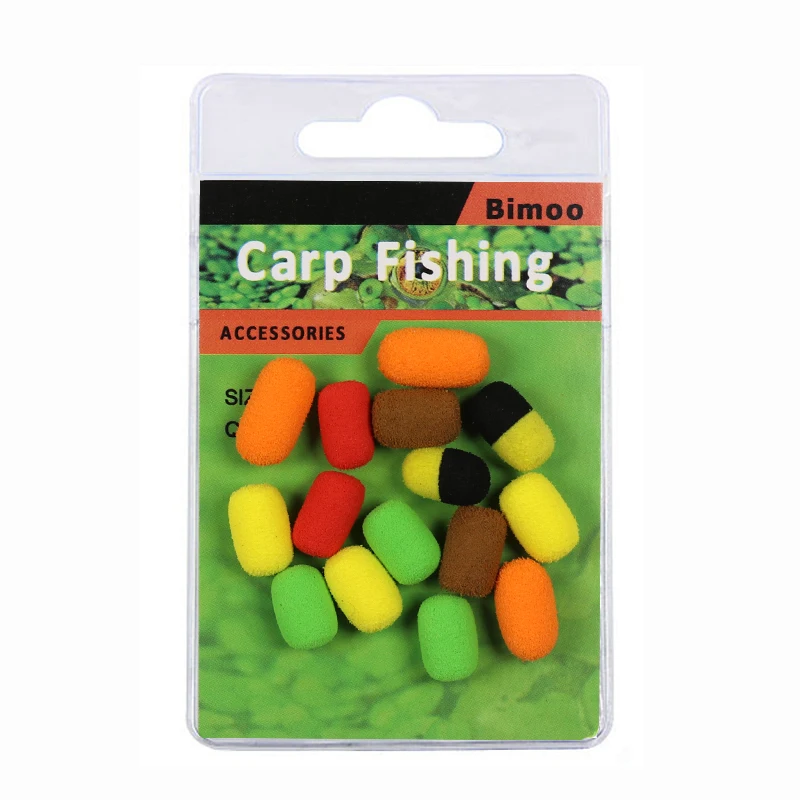 15 unids/pack cebos para peces señuelo 8mm Zig Rig espuma cilindro carpa pesca cebo espuma Boilie Pop Ups gancho marrón rojo Terminal aparejos - imagen 5