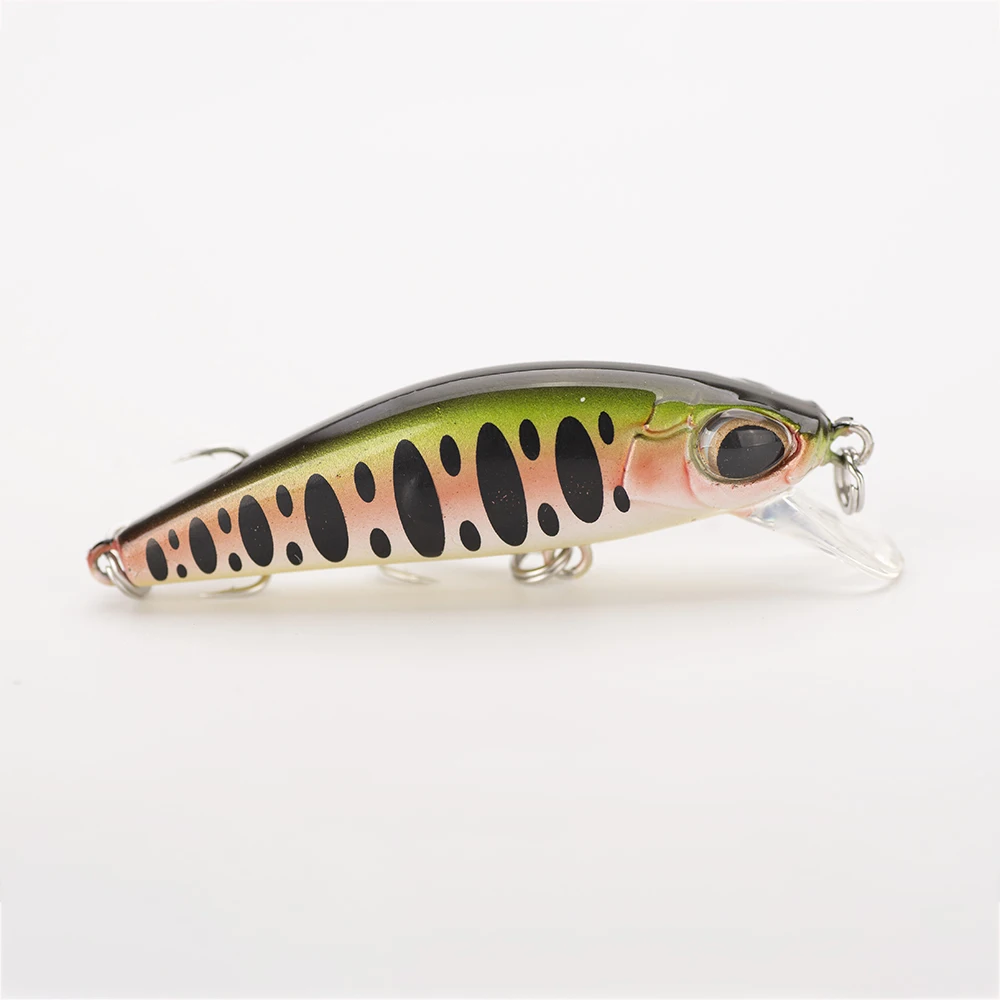 Señuelo de Pesca Wobbling de diseño japonés, 1 piezas, 5,5 cm/6,5g, Minnow, Isca, cebos artificiales para lubina, perca, Lucio, trucha