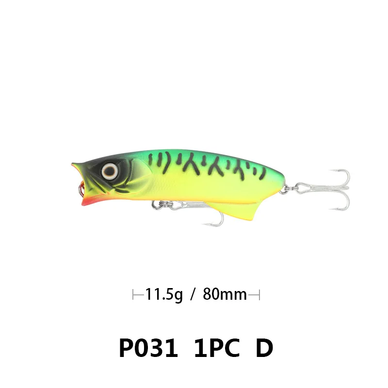 Señuelo de pesca artificial, cebo de pesca de 11g/80mm, Crankbait, Wobblers, gancho de acero de alto carbono, 1 ud. - imagen 3