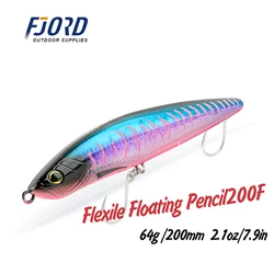 Señuelos Fjord Flotantes Trolling Lápiz Grande para Pesca en Mar