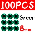 100pcs 8mm Green