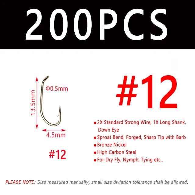 200PCS Size 12